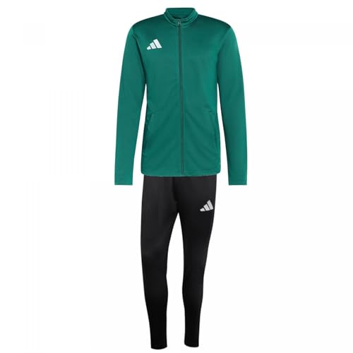 adidas Herren Trainingsanzug Entrada 26 Track Suit Team Dark Green/White S
