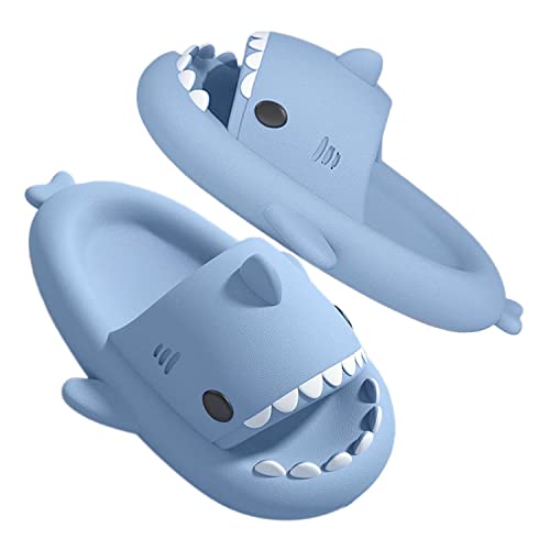 GULAKY Cloud Shark Slides Pillow Slippers Damen /Herren Hausschuhe Unisex Badeschuhe für Sommer,Himmelblau,42.43