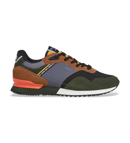 Pepe Jeans Herren London Mood M Sneak, Green Khaki Green, 43 EU