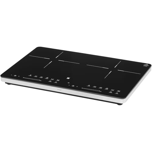 WMF Kult X Doppel- Induktionskochfeld 2 Platten, Kochplatte bis 28 cm, 2 Kochzonen, 8 Stufen, Topferkennung,Touch-Display, Glaskeramik, Timer-Funktion, 3500 W