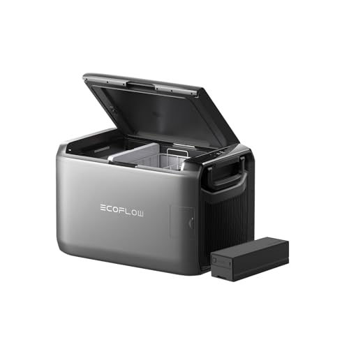 ECOFLOW GLACIER Classic Tragbare Kühlbox 55L mit 298 Wh Zusatzakku