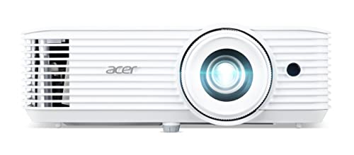 Acer H6546Ki DLP Beamer (1080p Full HD (1.920 x 1.080 Pixel) 5.200 ANSI Lumen, 10.000:1 Kontrast, 3D, Keystone, 1x 3 Watt Lautsprecher, 2xHDMI 1.4a (HDCP), Audio Anschluss) weiß, Home Cinema