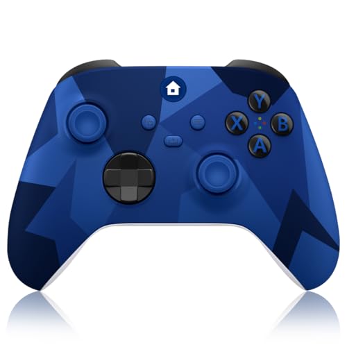 SWCTIM Xbox Controller Wireless für Xbox One, Xbox Series X/S, Xbox One X/S,Controller mit 3.5mm Kopfhörerbuchse,mit 2.4GHz Wireless Adapter,Camo Blau