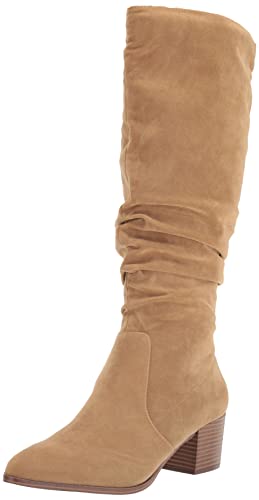Amazon Essentials Damen Hohe Stiefel Mit Blockabsatz, Bräunen, 38 EU