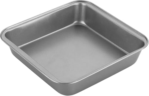 Chef Aid Kuchenform Antihaft quadratisch 23x 23 cm aus Karbonstahl – robuste Backform für Kuchen, Brownies, Lasagne und Aufläufe, BPA-, PFOA- und PTFE-frei
