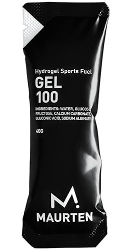 Maurten Gel 100 Energy Gel - 12er Pack à 40g - 25g Kohlenhydrate - magenschonende Hydrogel-Technologie für Ausdauersport - Natürlich & ohne Farb- Konservierungsstoffe