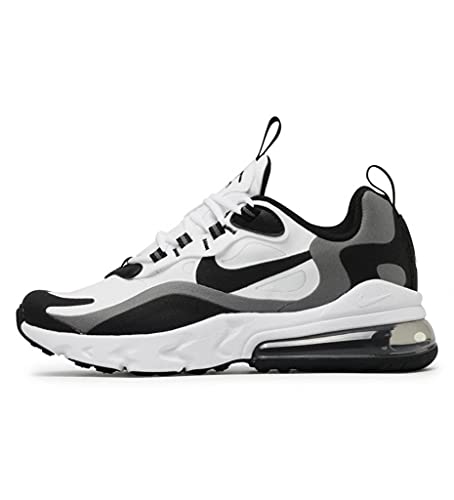 NIKE Air Max 270 React GS Running Trainers Bq0103 Sneakers Schuhe (UK 5 US 5.5Y EU 38, White Black metallic Pewter 103)