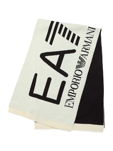 Emporio Armani EA7 Schal zweifarbig Mountain Sichtbarkeit, Beige/Schwarz, Einheitsgröße
