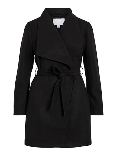 Vila VICOOLEY COLLAR BELT COAT - NOOS