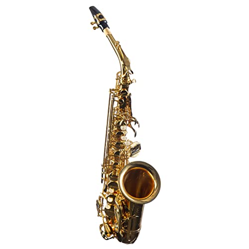 Monzani MZAS-90L Alt Saxophon für Einsteiger, Leichtgewicht, Volle Klangqualität, Einfache Ansprache, Inklusive Mundstück und Hardcase, Ideal für Anfänger