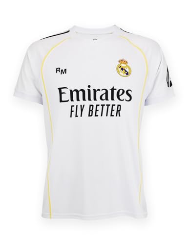Real Madrid Heimtrikot 25 2/26 für Erwachsene - Größe M/Medium - Saison 2025/2026 Herren Fußballtrikot - Offizielles Fanprodukt