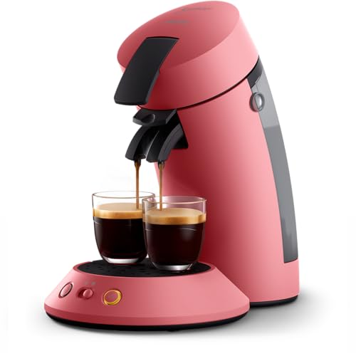 PHILIPS Senseo Original Plus Kaffeepadmaschine, Rot, 2 Spezialitäten