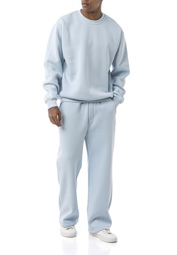 Redbridge Sweatsuit Zweiteiler – Bequemer Jogginganzug Set mit Sweatshirt & Hose – Loungewear Trainingsanzug für Freizeit & Alltag Blau XL