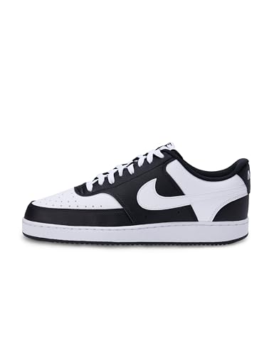 Nike Court Vision Lo Herren Sneaker, Black/White, 43