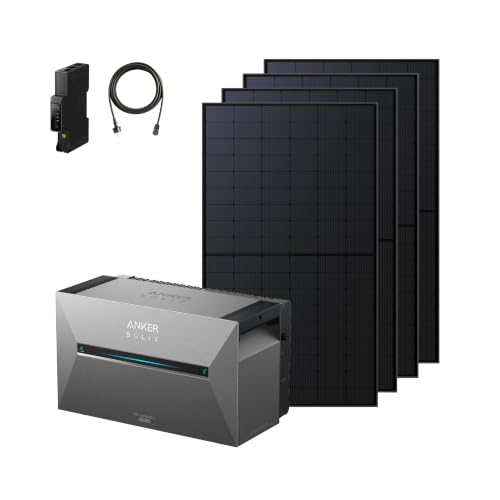 Anker SOLIX 3 Pro Balkonkraftwerk mit Speicher + 4× 500W Solarpanels
