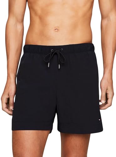 Tommy Hilfiger Herren Badeshorts Medium Drawstring Mittellang, Blau (Desert Sky), L