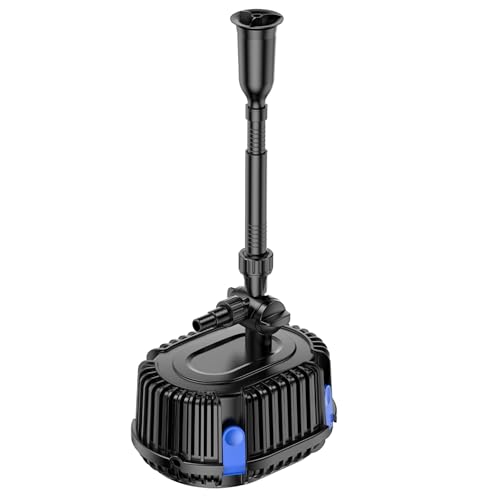 Forever Speed Springbrunnenpumpe außen 1000L/H Teichpumpe Wasserspielpumpe für Gärten, Teich, Brunnen 20W