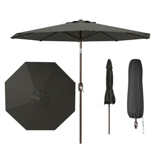 GarveeLife Sonnenschirm Balkon 270 cm mit Kurbelbedienung & Neigefunktion