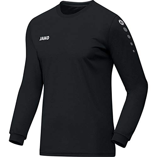 JAKO Herren Trikot Team (Langarm), Schwarz, XL