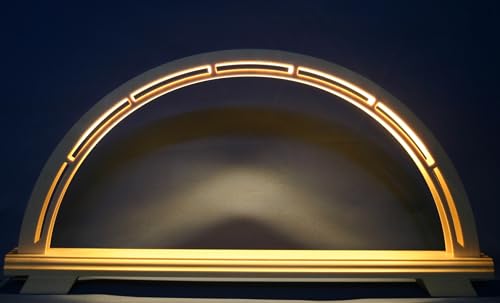 LED Schwibbogen Leerbogen modern, unbestückt 52cm x 26cm - zum selbst bestücken - Handwerkskunst aus dem Erzgebirge