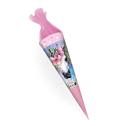 Trötsch Schultüte 22 cm Einhorn: Schultüte Einschulungstüte Zuckertüte Geschwistertüte