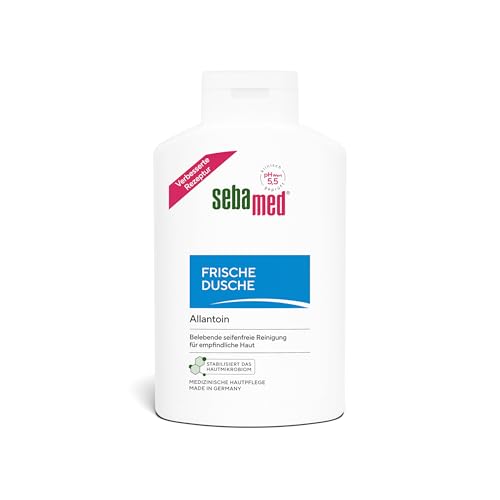 SEBAMED Frische Dusche 400 ml, Duschgel für empfindliche und strapazierte Haut, langanhaltendes Frischegefühl, versorgt die Haut mit Feuchtigkeit durch Aminosäuren und Allantoin, für Männer und Frauen