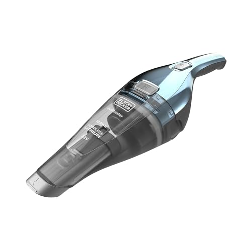 BLACK+DECKER Dustbuster Handstaubsauger Akku 7.2V (1.5Ah) (Handsauger beutellos + kabellos, breite Saugöffnung, inkl. Fugendüse & Ladestation mit Wandhalterung) NVC220WBC