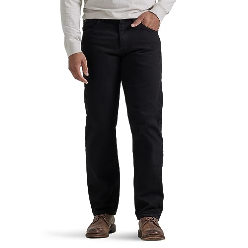 Wrangler Authentics Herren Classic 5-Pocket Relaxed Fit Cotton Jeans, Schwarz, 48W / 30L