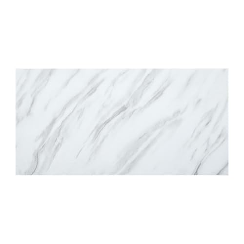 INMOZATA 28 Stücke Vinylboden Selbstklebend 5,05㎡ PVC Bodenbelag Selbstklebend Rutschfest Wasserfest Vinyl Bodenbelag für Schlafzimmer Küche Wohnzimmer, 30cm x 60cm, Dicke 2 mm-Weiß ﻿