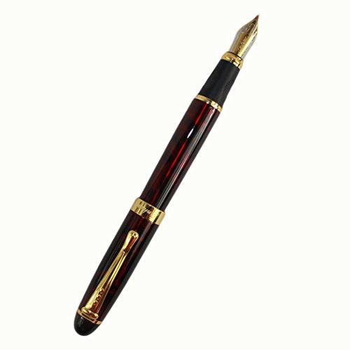 Gullor Mode elegant Jinhao 450 dunkelrot F¨¹llfederhalter mit goldenen Clip