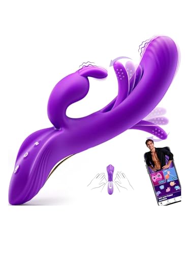 AI-Sync Vibratorensets für Frauen Dildo Vibrator, Sex Spielzeug für die Frau mit 5 Zungenlecken 5 Flatternmodi 5 Vibrationmodi, Vibration für Frauen Sex Toyset für Woman Vibratoren Klitoris Stimulator
