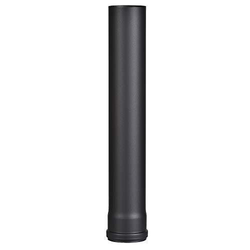 FIREFIX R80/5 Pelletofenrohr aus 1,2 mm starken Stahl in 80 mm Durchmesser, für Pelletöfen und Pelletfeuerstellen, Senotherm, schwarz, 500 mm lang