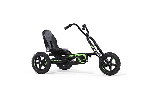 BERG Gokart Choppy Neo | Kinderfahrzeug , Tretauto mit Optimale Sicherheid, 3 Luftreifen und Freilauf, Kinderspielzeug geeignet für Kinder im Alter von 3-8 Jahren, Black