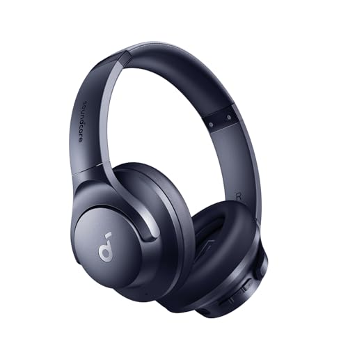 Soundcore by Anker Q20i kabelloser Bluetooth Over-Ear-Kopfhörer | mit Hybrid Active Noise Cancelling, 40h im ANC-Modus, Hi-Res Audio, tiefer Bass, Personalisierung per App, Dual-Verbindung