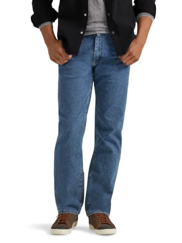 Wrangler Authentics Herren Regular Flex Jeans, Light Stonewash, 36W / 30L