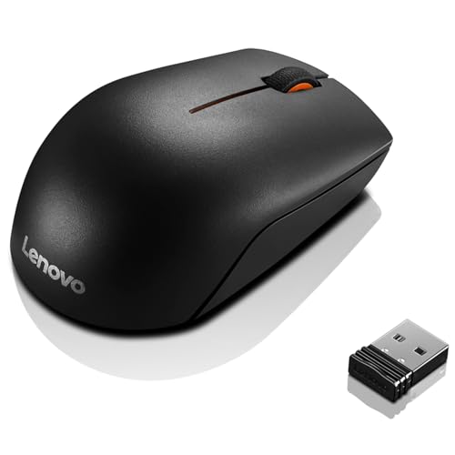 Lenovo [Maus] 300 kompakte Funkmaus, works with Chromebook (WWCB), schwarz, 32 x 56 x 98