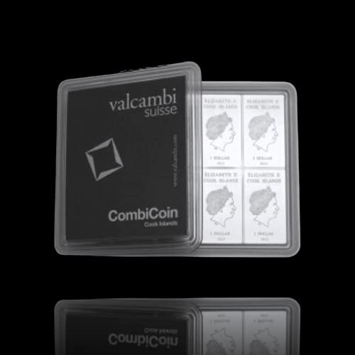 Silberbarren 100g, Valcambi Cook Island, 10x10g, Feinsilber, Neuware, in Originalverpackung, Differenzbesteuert nach § 25a UstG
