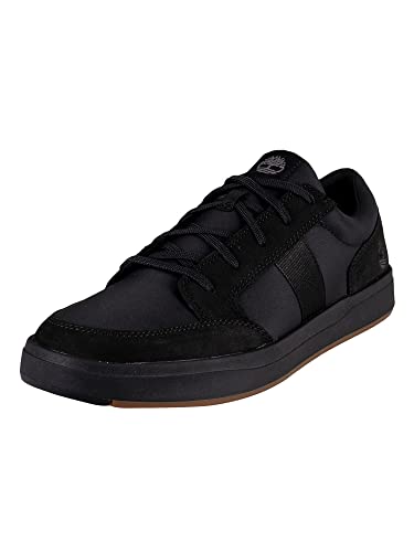 Timberland Herren Davis Square F/L Ox Basic Sneaker Low Top, Black Nubuck, 45 EU
