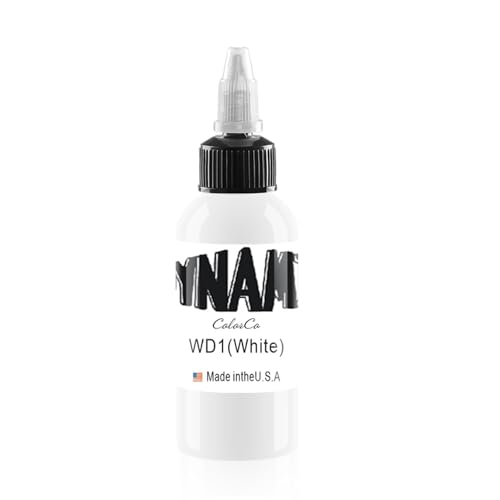 DLDN01 Tinte, Tattoo-Tinte, weiße Tattoo-Tinte, Ultra-Weiße Tinte, geeignet für die Verwendung mit Tinte jeder anderen Farbe (30 ml)