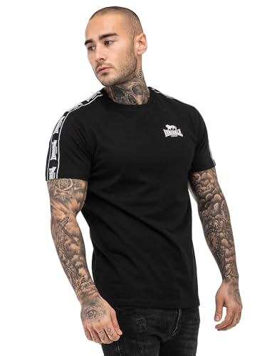 Lonsdale Herren T-Shirt Normale Passform BRINDISTER M, Black/White
