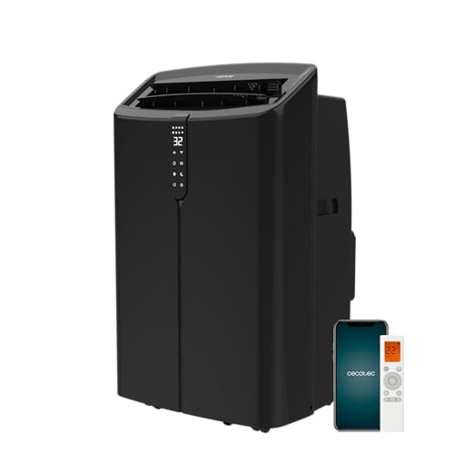 Cecotec Mobile Klimageräte ForceClima 12600 Nux Heating Connected. 12000 BTU, Heizfunktion, WLAN, 5 Modi, 3 Stufen, bis 30 m², Entfeuchter 28 L/Tag, LED-Display, Timer, R290, Energieklasse A