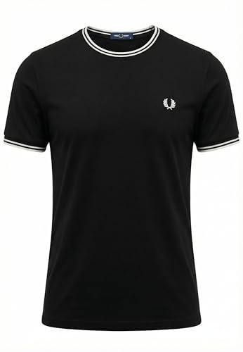 Fred Perry Twin Tipped T-Shirt, Herren T-Shirt - XL