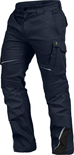 Leibwächter Flex-line Arbeitshose Herren – Marine/schwarz – Gr. 50 – Bequeme Workwear mit Elastan (Spandex) – 60°C waschbar & trocknergeeignet – erhöhte Reißfestigkeit – für verschiedenste Berufe