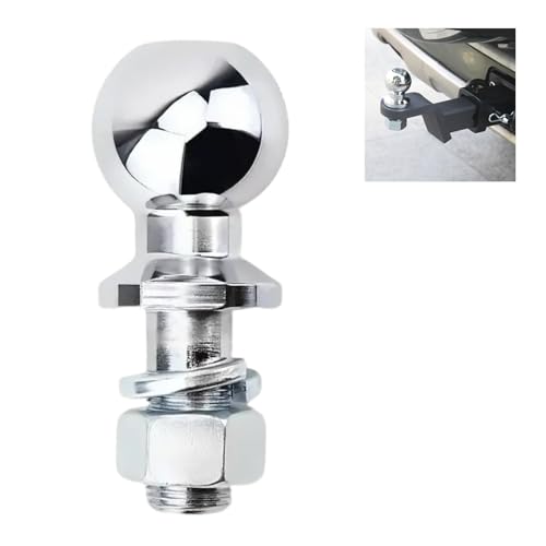 Anhängerkupplungskugel 50mm Kugelkopfbolzen Ackerschiene Gerade Kugelkopf, für Ackerschiene bis 5 Tonnen Traktor Verlängerung (22MM)