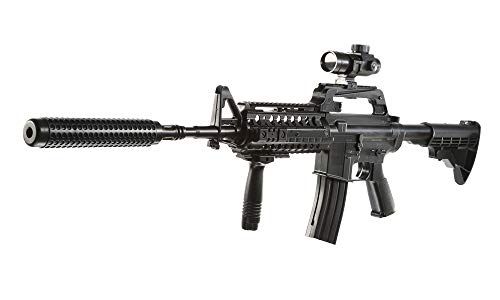 Softair Wellfire M4 CASV mit Schalldämpfer Springer unter < 0,5 Joule Maschinen- Sturm- Gewehr Waffe