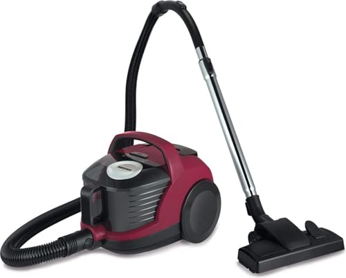 Grundig VCC 3870 A Bodenstaubsauger beutellos, 1,8 l, Berry/Schwarz