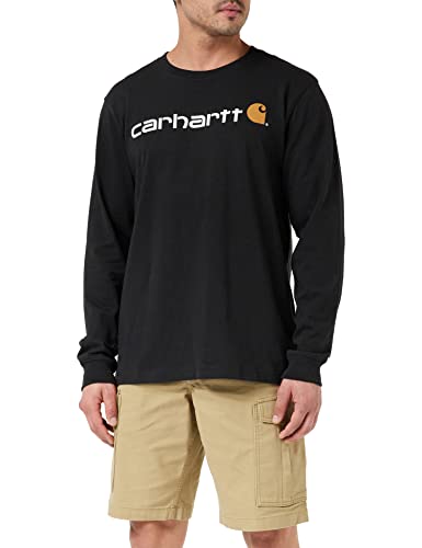 Carhartt Core Logo Longsleeve,Schwarz, M
