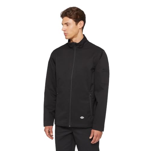 Dickies, Herren, Dickies Softshelljacke mit durchgehendem Reißverschluss, Schwarz, L