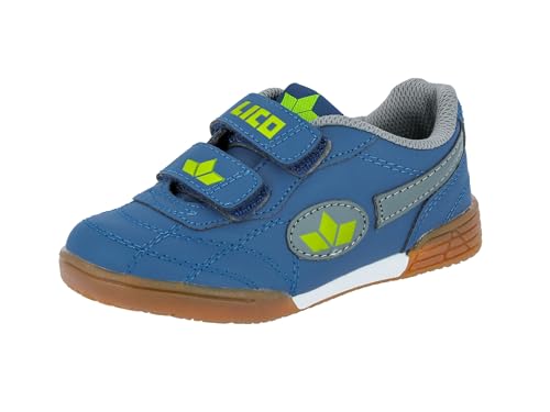 Lico Unisex Kinder Bernie V Hallenschuhe, Marine Grau Lemon, 26 EU