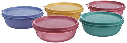 Tupin Tupperware Buddy Schüssel Set 300ml 5 Stück (Farbe kann variieren)
